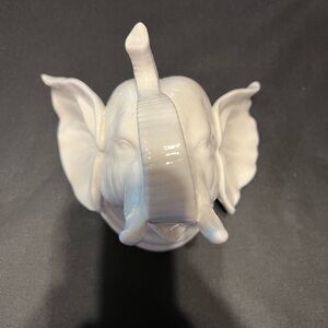 Ceramic Elephant Head Planter Wall Hang